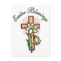 Easter Blessings Cross postcards