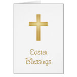 Easter Blessings/religious Greeting Card