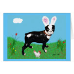 Easter Boston Terrier Clancey Card