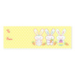 Easter Bunnies Gift Tags Business Card Templates