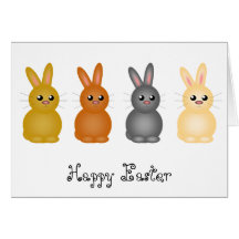 Easter Bunnies Greeting Card