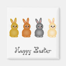 Easter Bunnies Magnet