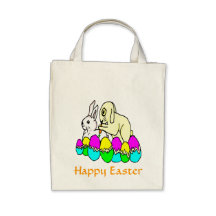 Easter Bunnies Tote Bags