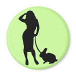 Easter Bunny and Babe! Refrigerator Magnet