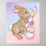Easter Bunny and Butterfly posters