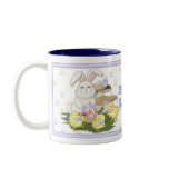 Easter Bunny and Chicks mugs