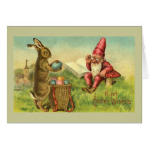 Easter Bunny And Gnome Cards