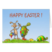 easter bunny and turtles cards
