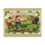 Easter Bunny Baseball Vintage Postcard