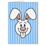 Easter Bunny (Blue) Greeting Card