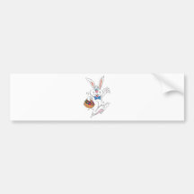 Easter Bunny Bumper Sticker