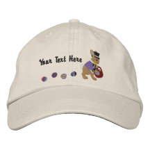 Easter Bunny & Eggs Embroidered Baseball Cap