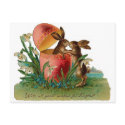 Easter Bunny Kiss postcards