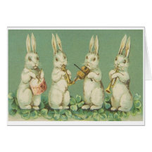 Easter Bunny Orchestra! Greeting Card.