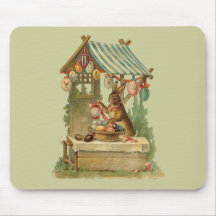 Easter Bunny Roadside Egg Stand Mousepads