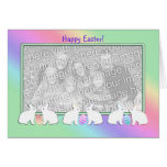 Easter Bunny Row (photo frame) Cards