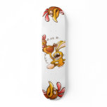 Easter Bunny Stealing an Egg from a Hen skateboards