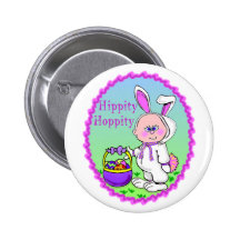 Easter Bunny Suit Button