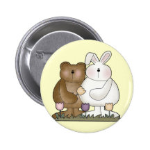 Easter Bunny T shirts and Gifts Buttons
