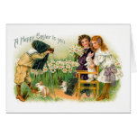 Easter Bunny Vintage Photo Shoot Greeting Card