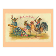 Easter Bunny War Postcards