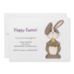 Easter Bunny with Coloured Eggs invitations