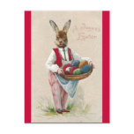 Easter Bunny with Eggs postcards