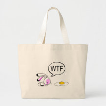 Easter Bunny WTF Canvas Bags