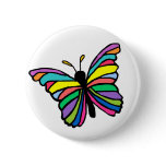 Easter butterfly button