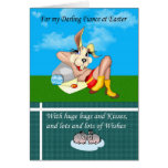 Easter card for Fiance, sexy rabbit