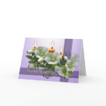 Easter Card - White Hellebores and candles