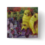 Easter Chick Greetings buttons