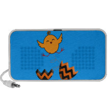 Easter Chick Jumping Out of Egg - Cute! Portable Speaker