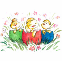 Easter Chicks Pin Acrylic Cut Outs