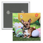 Easter - Chihuahua - Rambo Button