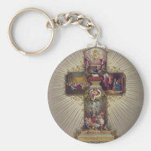 Easter Cross Keychains