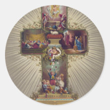 Easter Cross Sticker