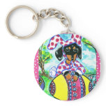 Easter Dachshund Key Chain