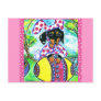 Easter Dachshund Post Card