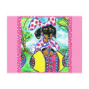 Easter Dachshund postcards