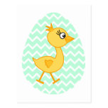 Easter Egg and Cute Chick. postcards