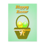 Easter Egg Basket Postcard