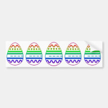 Easter egg bumper sticker
