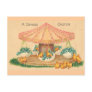 Easter Egg Carousel Postcard