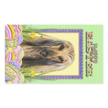 Easter Egg Cookies - Afghan Rectangle Stickers