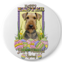 Easter Egg Cookies - Airedale Pinback Buttons