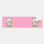 Easter Egg Cookies - American Eskimo Bumper Sticker
