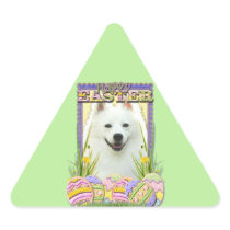 Easter Egg Cookies - American Eskimo Triangle Stickers