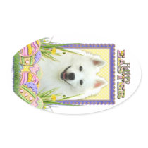 Easter Egg Cookies - American Eskimo Sticker