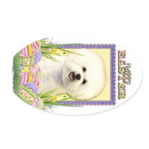 Easter Egg Cookies - Bichon Frise Sticker